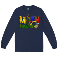 Navy math teacher Long Sleeve Tee - texasbilliewilder
