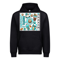 Black cafecito y chisme Urban Hoodie - MaliasSmallBusiness