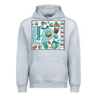 Heather Grey cafecito y chisme Urban Hoodie - MaliasSmallBusiness