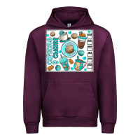 Mauve Wine cafecito y chisme Urban Hoodie - MaliasSmallBusiness