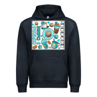 Navy cafecito y chisme Urban Hoodie - MaliasSmallBusiness