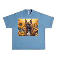 Pebble Blue boxer dog Urban Heavy Tee - Unal Design