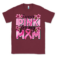 Burgundy i wear pink for my mom Classic Tee - Zillion Design Studio