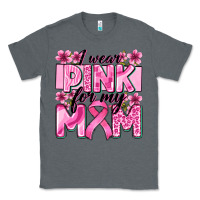 Charcoal Heather i wear pink for my mom Classic Tee - Zillion Design Studio