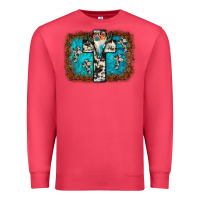 Cardinal bull skull cross backgraund Premium Sweatshirt - JahusDesignShop