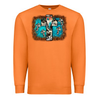 Carrot bull skull cross backgraund Premium Sweatshirt - JahusDesignShop