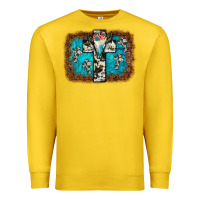 Lemon bull skull cross backgraund Premium Sweatshirt - JahusDesignShop