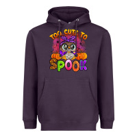 Plum too cute to spook with owl Heavyweight Hoodie - Artiststas