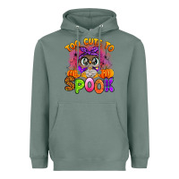 Sage too cute to spook with owl Heavyweight Hoodie - Artiststas