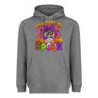 Too Cute To Spook With Owl Heavyweight Hoodie | Teevron