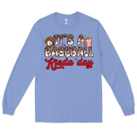 Colony Blue it s a baseball kinda day Long Sleeve Tee - Zillion Design Studio