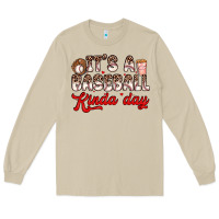 Mushroom it s a baseball kinda day Long Sleeve Tee - Zillion Design Studio