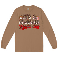 Toasted Coconut it s a baseball kinda day Long Sleeve Tee - Zillion Design Studio