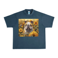 Midnight Navy bulldog Urban Heavy Tee - Unal Design