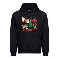 Black merry christmas Urban Hoodie - MaliasSmallBusiness