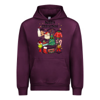 Mauve Wine merry christmas Urban Hoodie - MaliasSmallBusiness