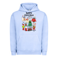 Pigment Grape Ice merry christmas Urban Hoodie - MaliasSmallBusiness