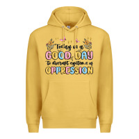 Antique Gold today is a good day to disrupt systems of oppressi Premium Hoodie - MaliasSmallBusiness