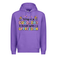 Purple today is a good day to disrupt systems of oppressi Premium Hoodie - MaliasSmallBusiness