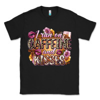 Black i run on caffeine and kisses Classic Tee - Zillion Design Studio
