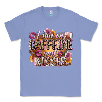 Colony Blue i run on caffeine and kisses Classic Tee - Zillion Design Studio