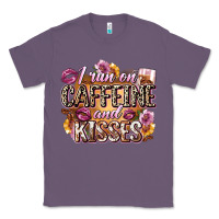 Lavender i run on caffeine and kisses Classic Tee - Zillion Design Studio