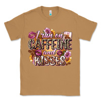 Toasted Coconut i run on caffeine and kisses Classic Tee - Zillion Design Studio