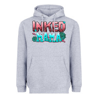 Heather Grey inked mama Heavyweight Hoodie - AdoDesignShop
