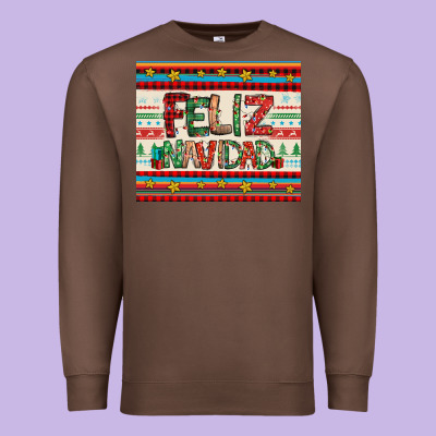 Feliz Navidad Spanish Christmas Premium Sweatshirt Designed By Jasminsmagicworld