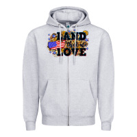 Heather Grey Land that we love 4th of July Zipper Hoodie - Neo Western