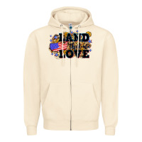 Sandshell Land that we love 4th of July Zipper Hoodie - Neo Western