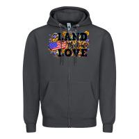 Smoke Land that we love 4th of July Zipper Hoodie - Neo Western