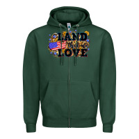 Sports Green Land that we love 4th of July Zipper Hoodie - Neo Western