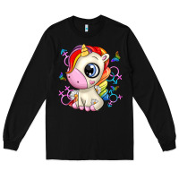 Black unicorn Long Sleeve Tee - Zillion Design Studio