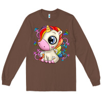 Chestnut unicorn Long Sleeve Tee - Zillion Design Studio