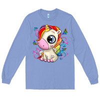 Colony Blue unicorn Long Sleeve Tee - Zillion Design Studio