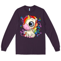 Plum unicorn Long Sleeve Tee - Zillion Design Studio