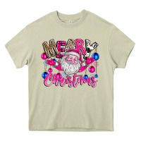 Mossy merry Christmas santa Heavy Core Tee - CowhideDigitalArt