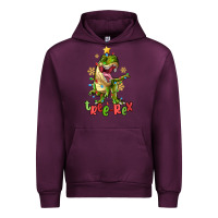 Mauve Wine tree rex trex christmas dinosaur Urban Hoodie - MaliasSmallBusiness