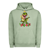 Pigment Oil Green tree rex trex christmas dinosaur Urban Hoodie - MaliasSmallBusiness