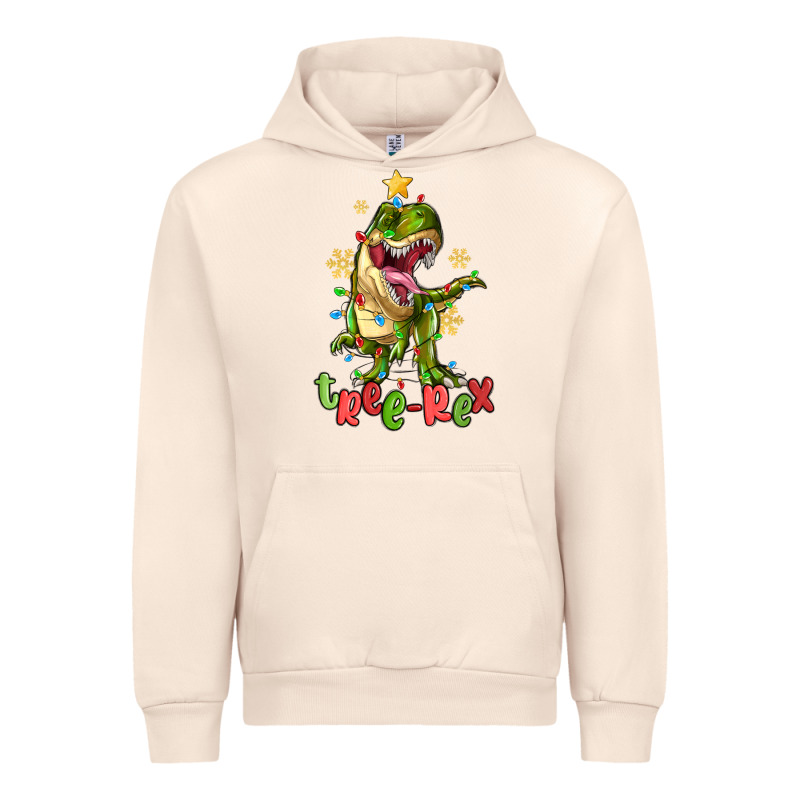 Tree Rex Trex Christmas Dinosaur Urban Hoodie by MaliasSmallBusiness | Teevron