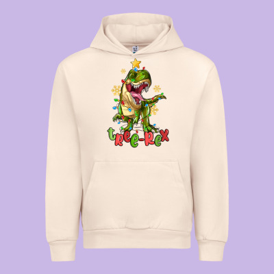 Tree Rex Trex Christmas Dinosaur Urban Hoodie Designed By Maliassmallbusiness