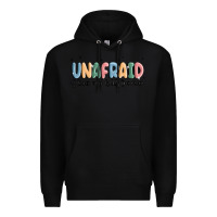 Black unafraid Premium Hoodie - MaliasSmallBusiness