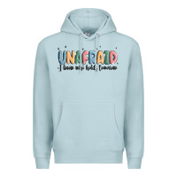 Blue Mist unafraid Premium Hoodie - MaliasSmallBusiness
