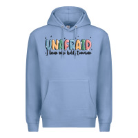 Colony Blue unafraid Premium Hoodie - MaliasSmallBusiness