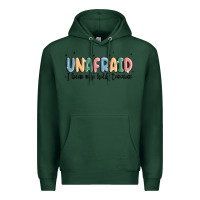 Sports Green unafraid Premium Hoodie - MaliasSmallBusiness