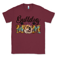 Burgundy western bulldog mom Classic Tee - RanaPortraitStore