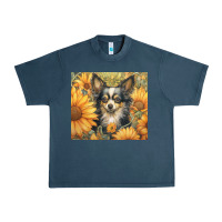 Midnight Navy chihuahua Urban Heavy Tee - Unal Design