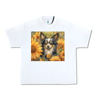 White chihuahua Urban Heavy Tee - Unal Design