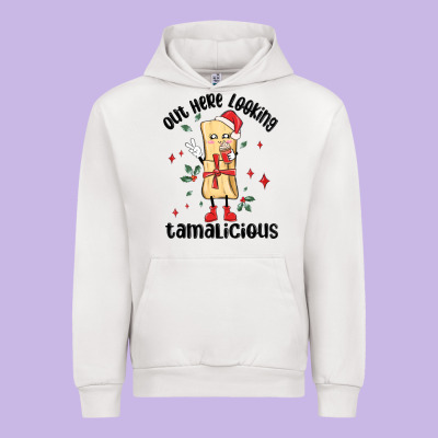 Out Here Looking Tamalicious Christmas Tamale Urban Hoodie Designed By Maliassmallbusiness